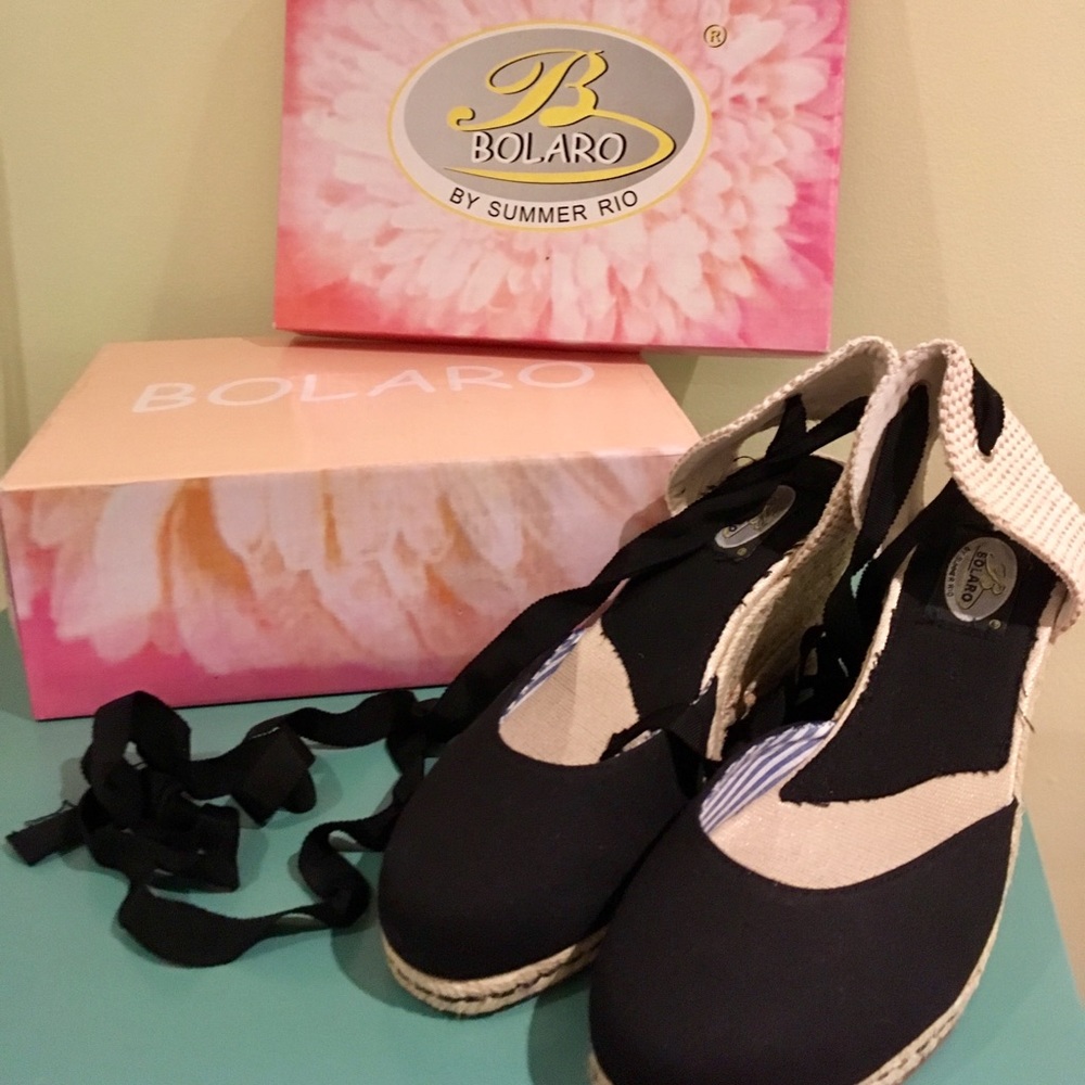 Black espadrilles